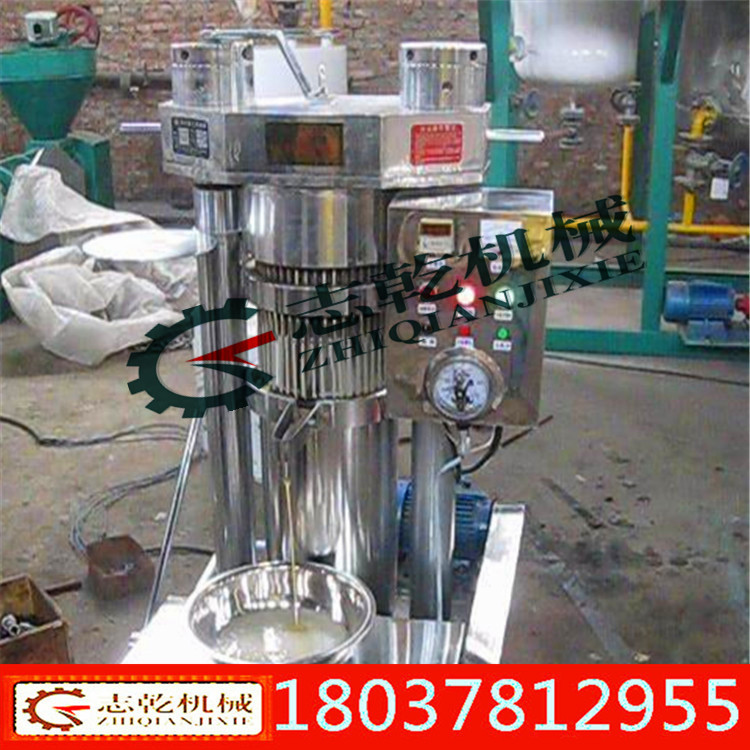 炸油机 芝麻液压香油机 小型商用180液压榨油农村创业设备示例图3