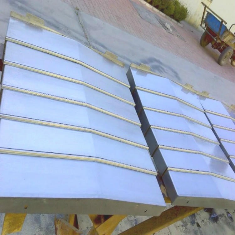 永进850加工中心专用钢板防护罩 车床伸缩式钣金防护罩
