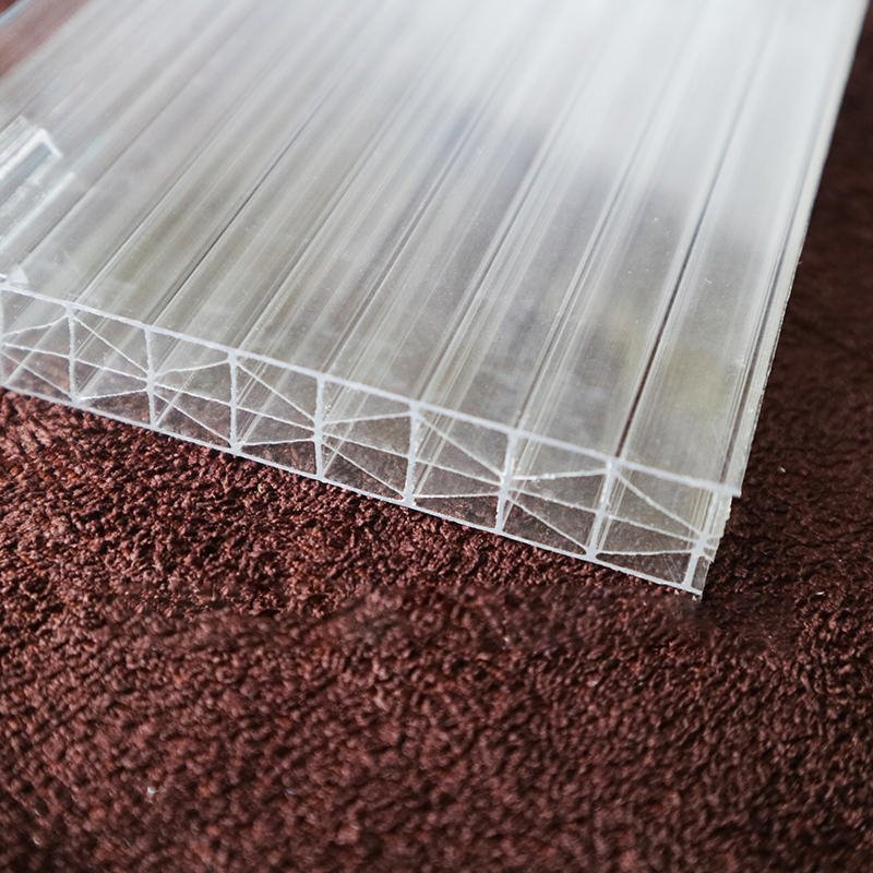 米字格阳光板 顶棚材料 10mm透明阳光板 防紫外线抗老化、隔音效果显著的pc阳光板 可定制12mm、14mm等厚度