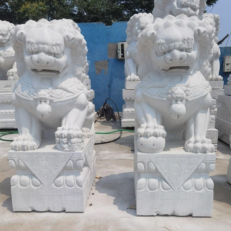 石雕狮子厂家 定制门口石狮子 石雕动物 青石狮子价格