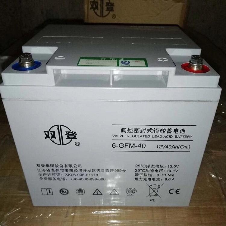 双登蓄电池6-GFM-40 双登蓄电池12V40AH 铅酸免维护蓄电池 双登蓄电池厂家 UPS专用蓄电池