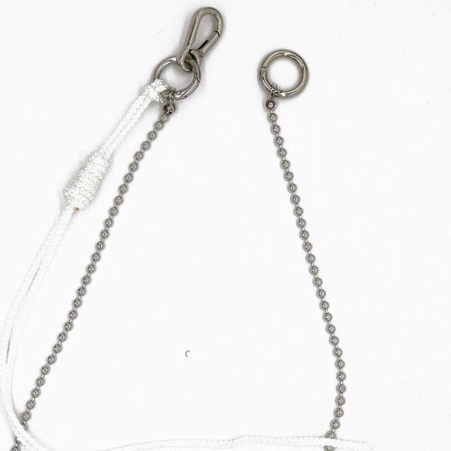 厂家直销新款朋克双串珠链 时尚打结绳子腰链 金属绳子裤链图片
