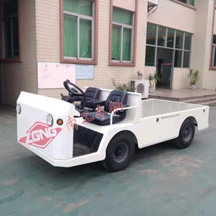 南工电动平板车厂家订制3吨无轨电动运输拖车NGET-03-35/14-4C