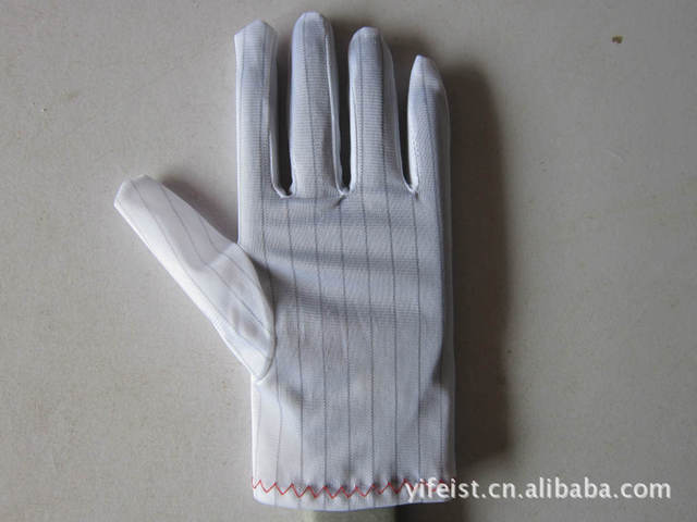 防静电条纹手套每副手套重量12.5克