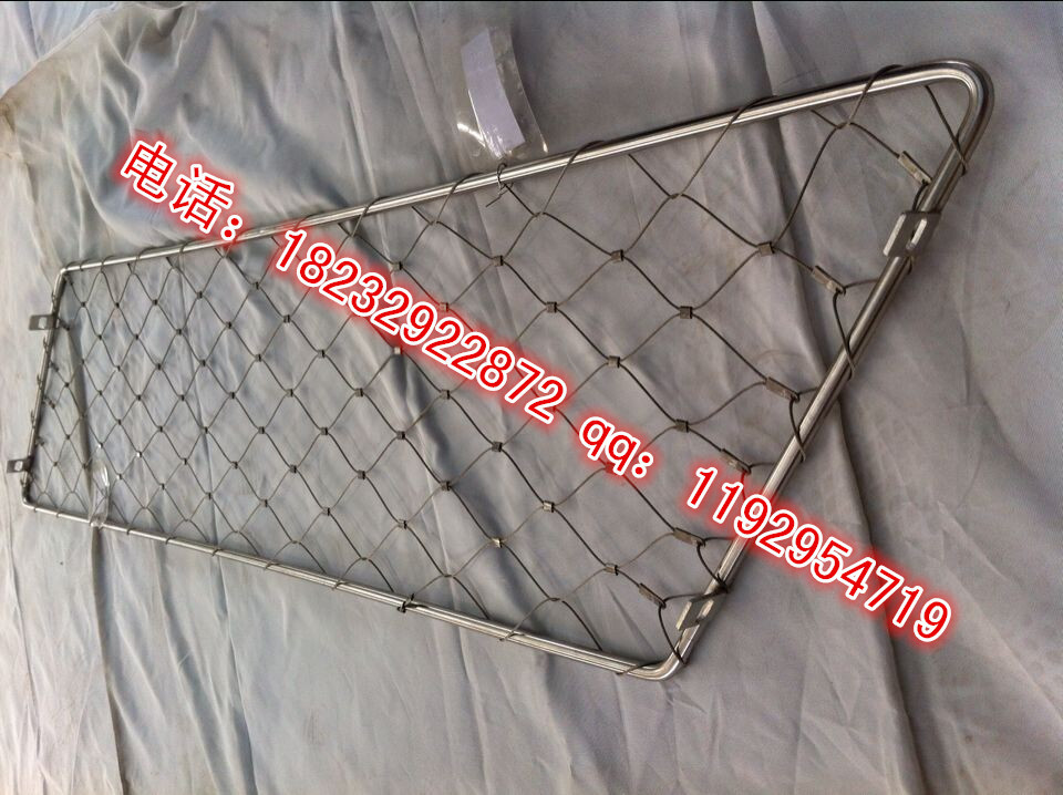 热销中动物园编织钢丝绳网，围鸟、圈鸟专用不锈钢绳网厂家示例图3