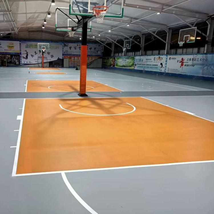 硅pu塑胶球场 出售硅pu球场 4mm硅pu篮球场 特耐力 单价