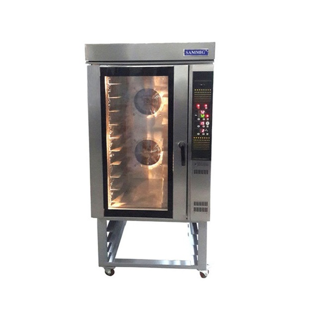 厂家烤面包炉  4/5/10盘热风循环烤炉  新款蒸汽喷雾商用对流烤箱图片