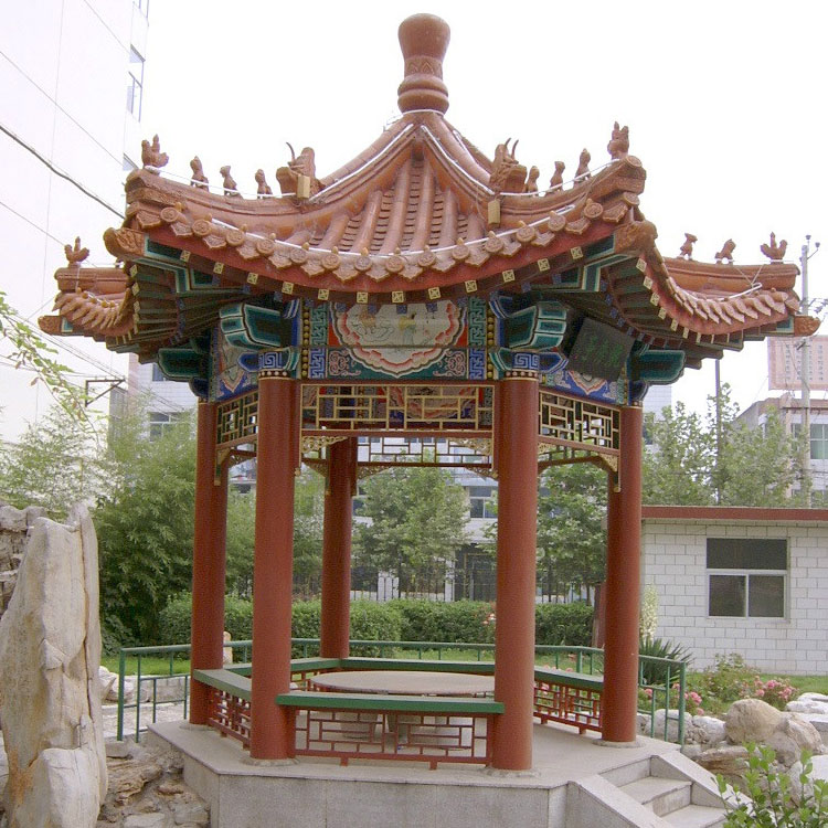 上海广场石雕凉亭承接古建凉亭工程厂家制作
