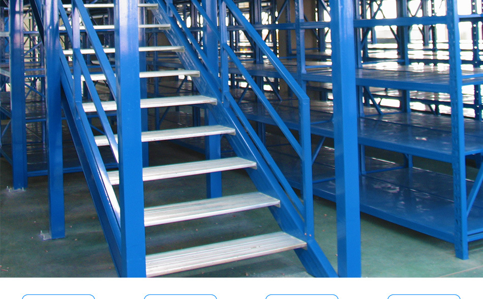 山西 厂家定制重型双层钢结构平台 仓储仓库物流阁楼货架工作平台示例图5