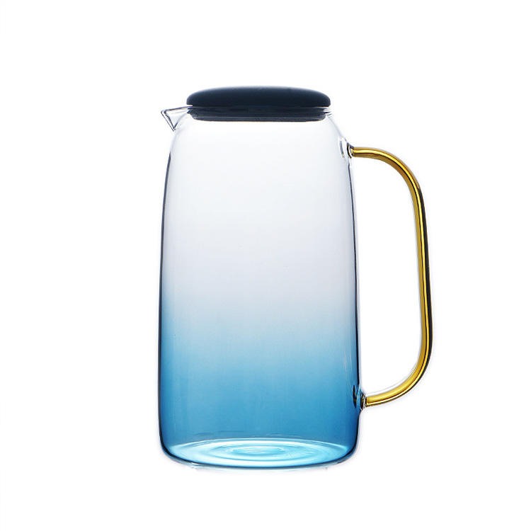 冷水壶加厚耐高温玻璃凉水壶水杯套装家用大容量果汁扎壶logo免费设计图片