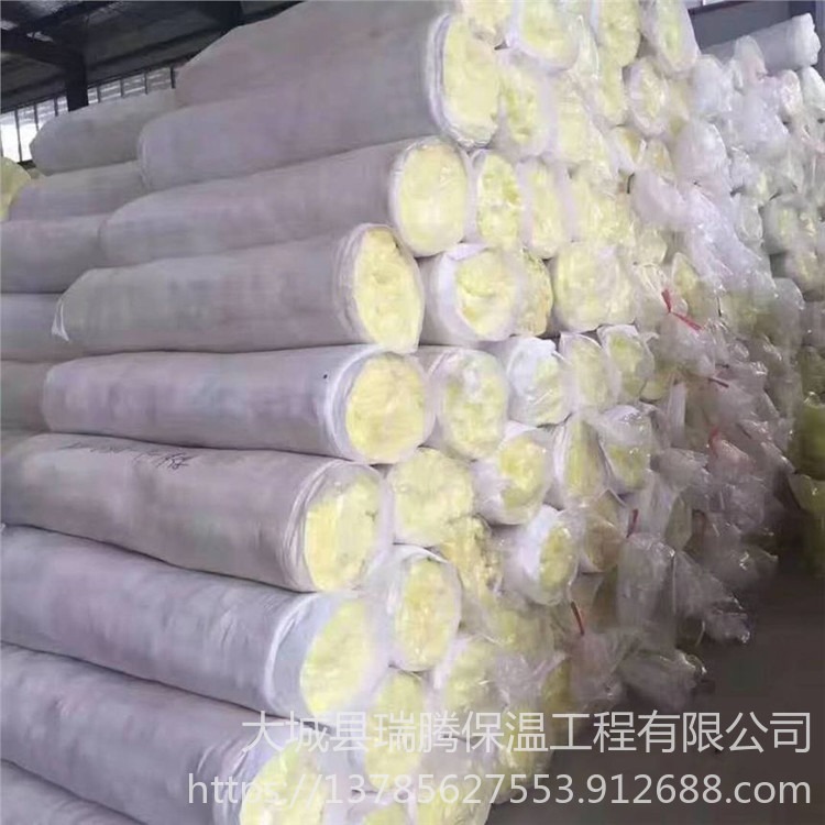 玻璃棉卷毡 钢结构玻璃棉卷毡 吸音降噪音玻璃棉 瑞腾 厂家供应 全国发货
