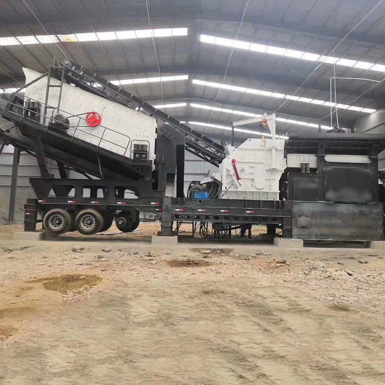 车载式矿山石头制砂机 移动式尾矿制砂机 时产50吨移动式石灰石制砂生产线