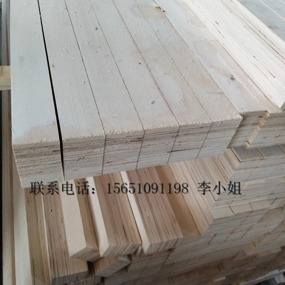 LVL免熏蒸木方厂家批发 多层板托盘包装箱用杨木胶合板 建筑木方