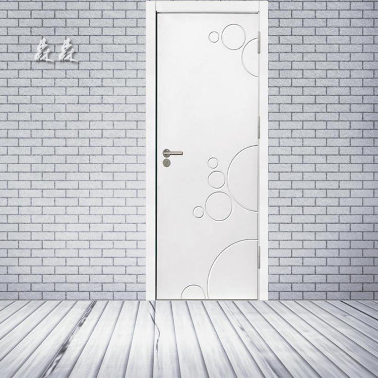 森森定制欧式室内实木门 白色中式简约室内门卧室厨房套装门