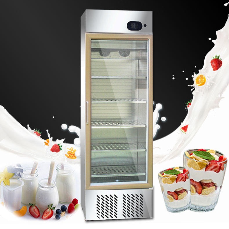 供应 郑州浩博酸奶机 商用全自动鲜奶发酵设备 冷藏发酵一体机 老酸奶发酵柜XF-268S 价格图片