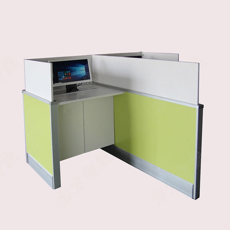 方方智能双人电脑桌可升降隔板雅思托福考场中心多媒体多功能教室图片
