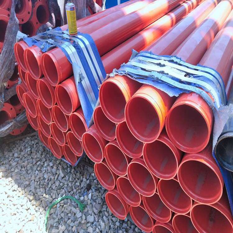 友通品牌 DN80内外环氧涂塑钢管 红色涂塑复合钢管含税价格 消防管道有单来询