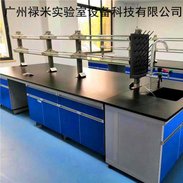 禄米实验室厂家直销 钢木边台 实验室边台 实验台边台 化学实验室工作台LM-SYT998图片