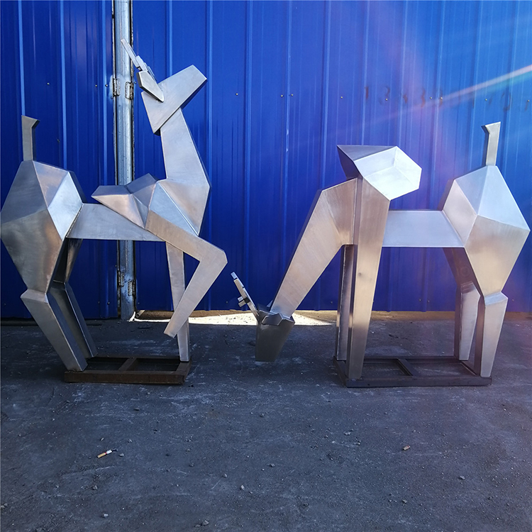 唐韵园林 不锈钢镂空鹿雕塑 大型不锈钢鹿雕塑 厂家生产