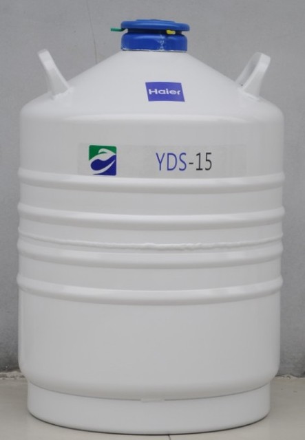 47升 海尔液氮罐 铝合金实验室系列 127MM 液氮罐生物容器 YDS-47-6 YS图片