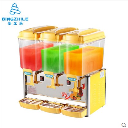 许昌冰之乐果汁机 三缸自助饮料机 冷热饮机345C价格图片