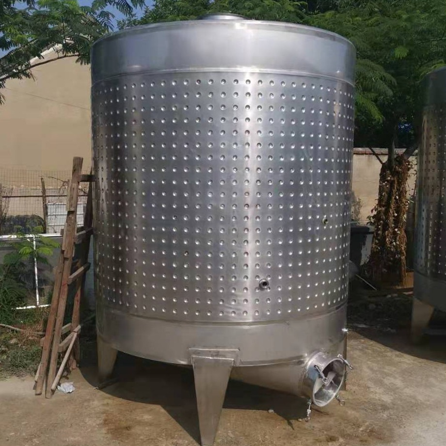 厂家直销 葡萄酒发酵罐 水果酿酒设备 家用小型1000斤 2000斤 蓝莓酒酿造机器 恒温发酵储存罐 锥型底排渣口