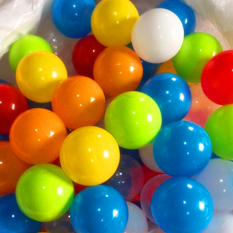 优质无毒海洋球 环保加厚白黄色球 海洋球价位 佳信塑料
