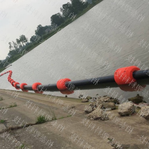 新野内河抽沙管道浮漂 水面管线铺设夹管浮筒供应