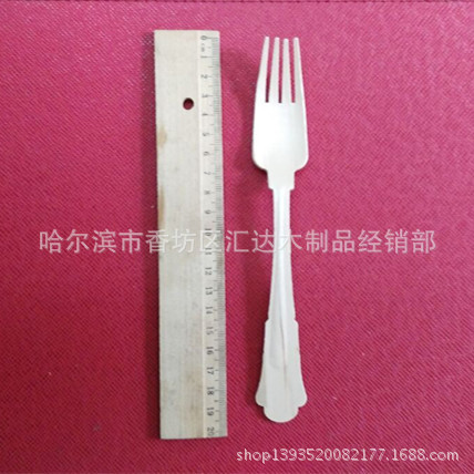 供应木叉 一次性20cm木叉 木质 木叉 烙印LOGO西餐木叉