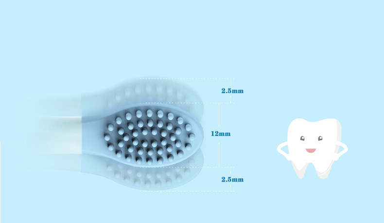 美看Mcomb电动牙刷刷头 硅胶按摩 舌苔清洁 儿童刷头 食品级刷头示例图10