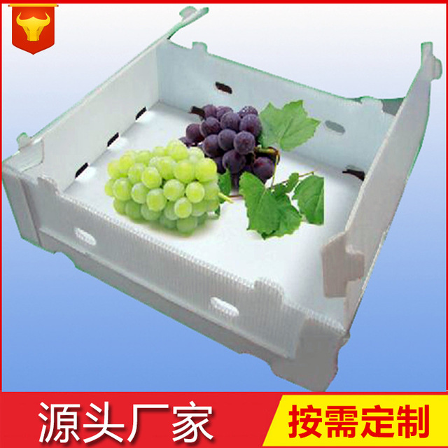 供应中空板折叠周转箱水果蔬菜出口运输环保塑料折叠箱 可定制