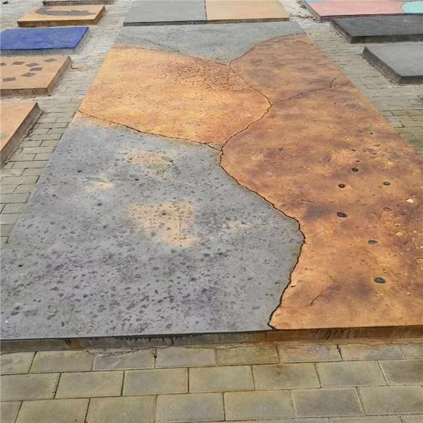 艺术洗砂地坪 彩色砾石路面施工