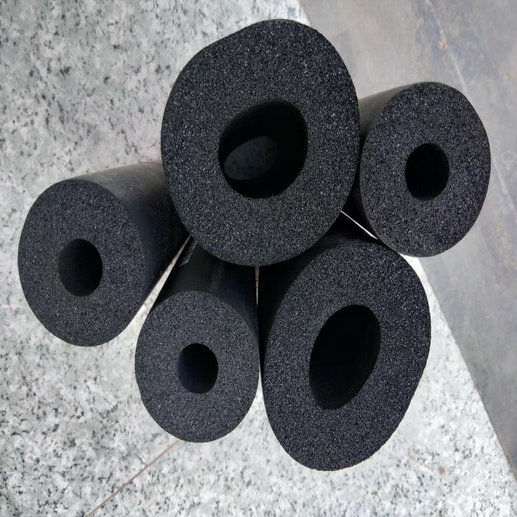华章高密度橡塑管  色橡塑管 空调管道用贴铝箔橡塑保温管