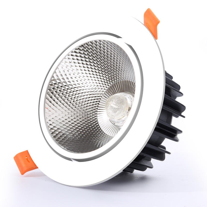 宝益莱LED天花灯 7w嵌入式聚光射灯 开孔7.5厘米cob筒灯 可调节角度牛眼筒