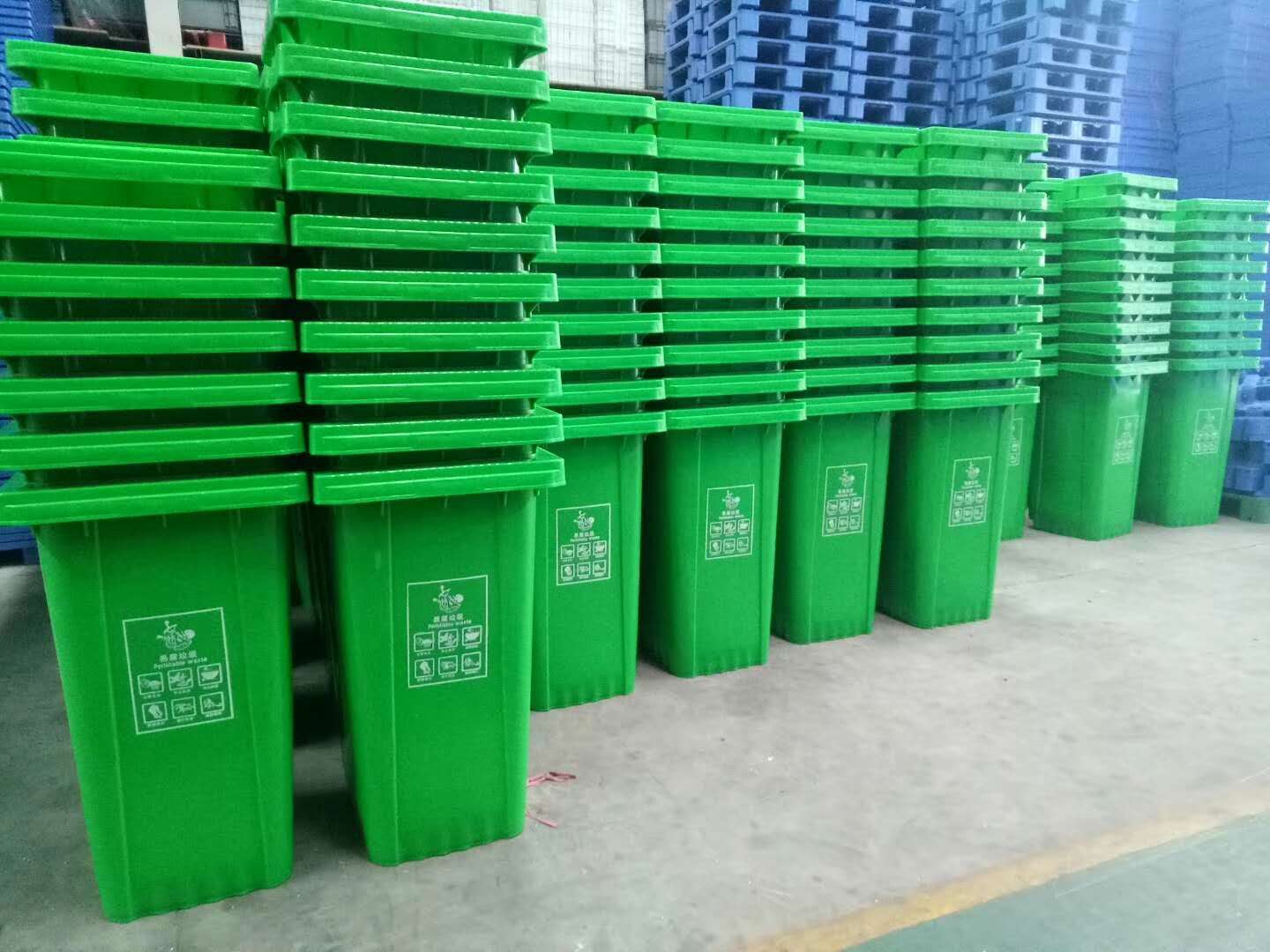 大邑县四色分类塑料垃圾桶 商业楼宇环卫垃圾桶厂家