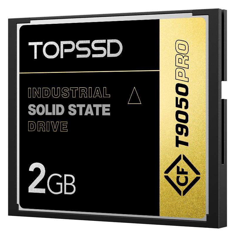 TOPSSD天硕 T9050Pro SLC工业级CF卡 2GB 工业CF卡 工控用CF卡 宽温三防  军工品质 匠心之选