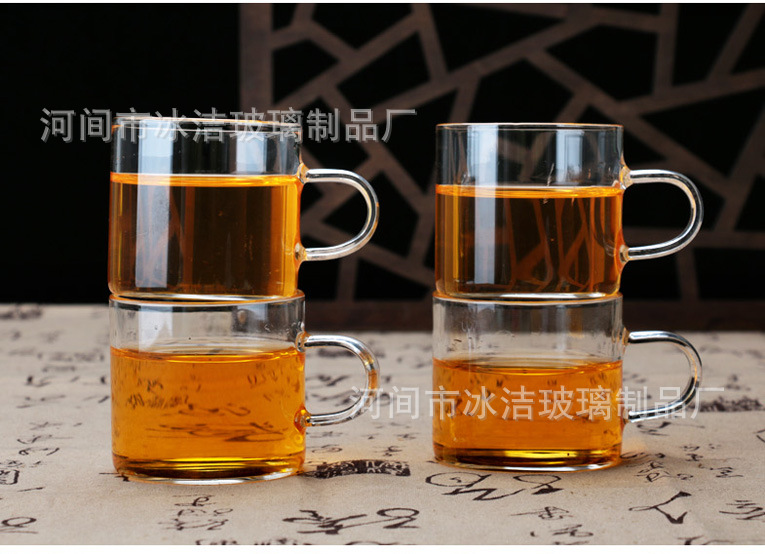 批发加厚玻璃品茗杯咖啡杯花茶单层杯功夫茶具小号品茶杯120ml示例图9