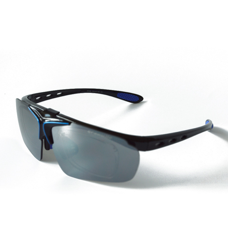 翻盖骑行眼镜 户外偏光运动眼镜 自行车骑行镜 防风防紫外线眼镜示例图4