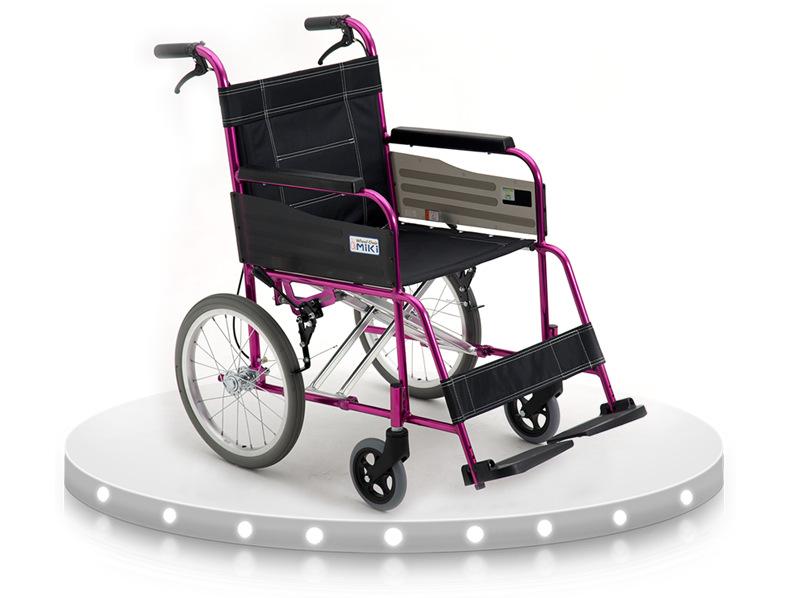 批发MiKi三贵轮椅MC-43K 轻便折叠 时尚老人残疾人代步车示例图7