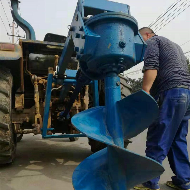 小型挖树坑机规格 拖拉机挖坑机效率高 四轮车打洞机深度