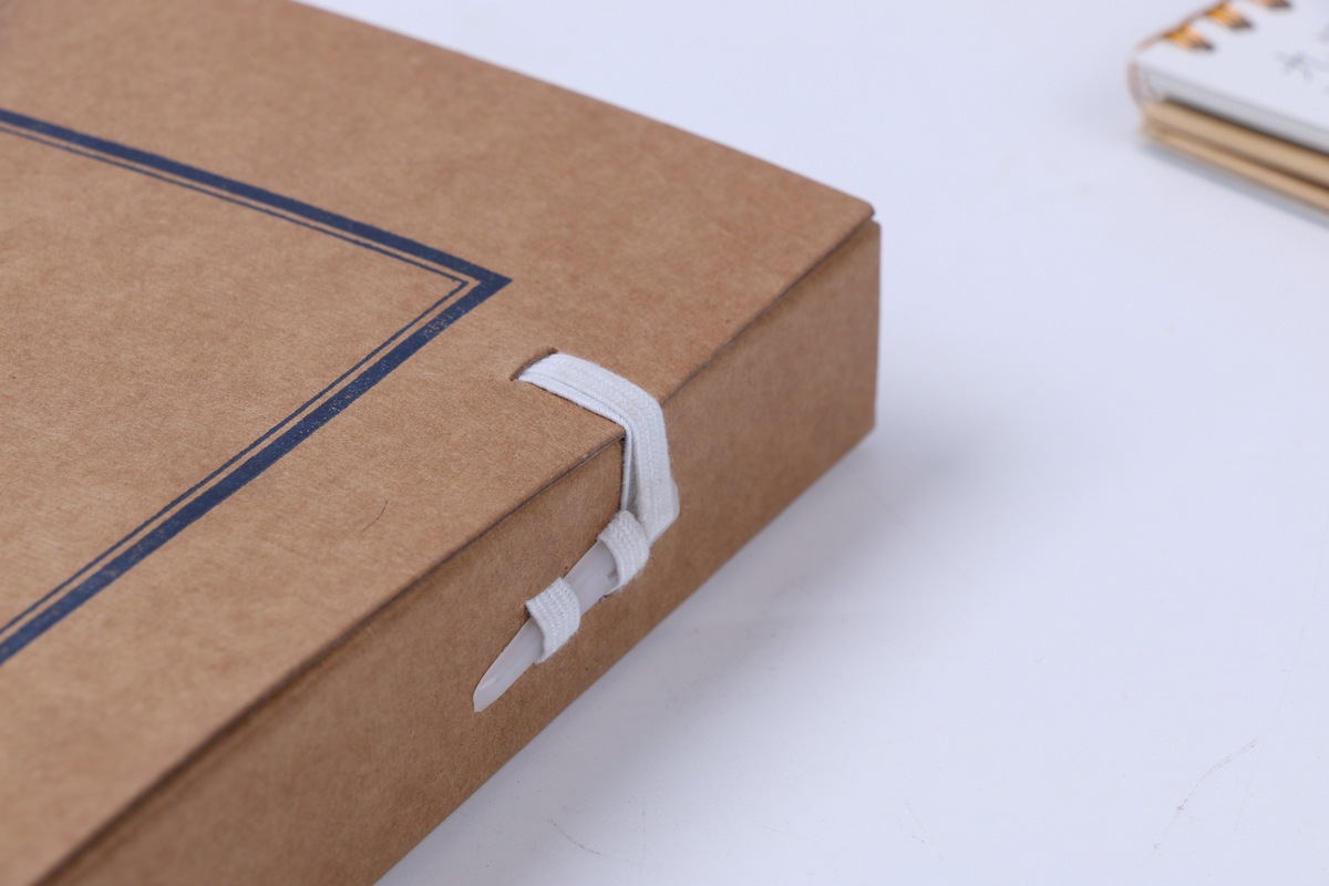 现货批发定制牛皮纸档案盒牛皮纸定做档案盒无酸纸档案盒纸盒厂家示例图9