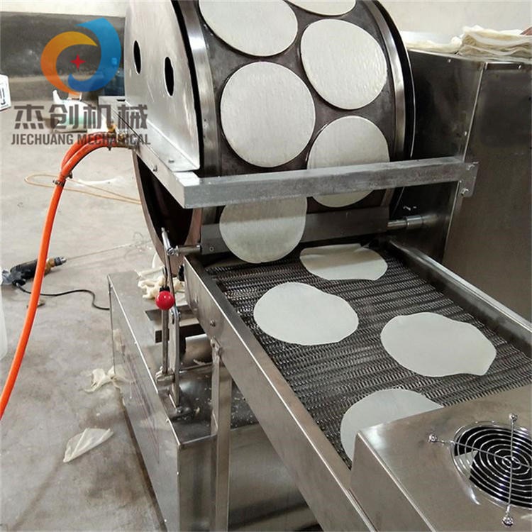 全自动烤鸭饼机 厂家供应单双排速度可调春卷皮机