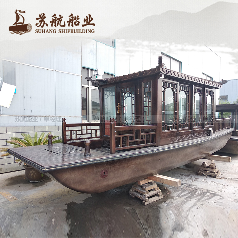 苏航船业制造仿古游船 玻璃钢观光船 游船生产厂家
