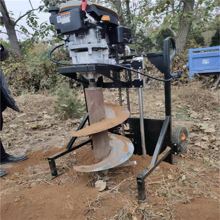 全新版植树挖坑机手摇升降款     自动出土的植树钻孔机  野外种植常用钻孔机图片
