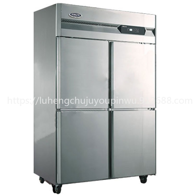 广东星星四门冷冻柜 格林斯达四门风冷冰箱 D1.0A4F  304不锈钢厨房冷柜 A系列工程款