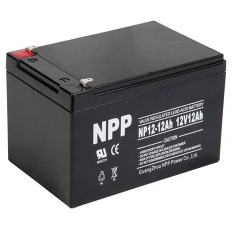 山东耐普蓄电池NP12-12 12V12AH免维护铅酸蓄电池 UPS通讯电源专用 现货直销