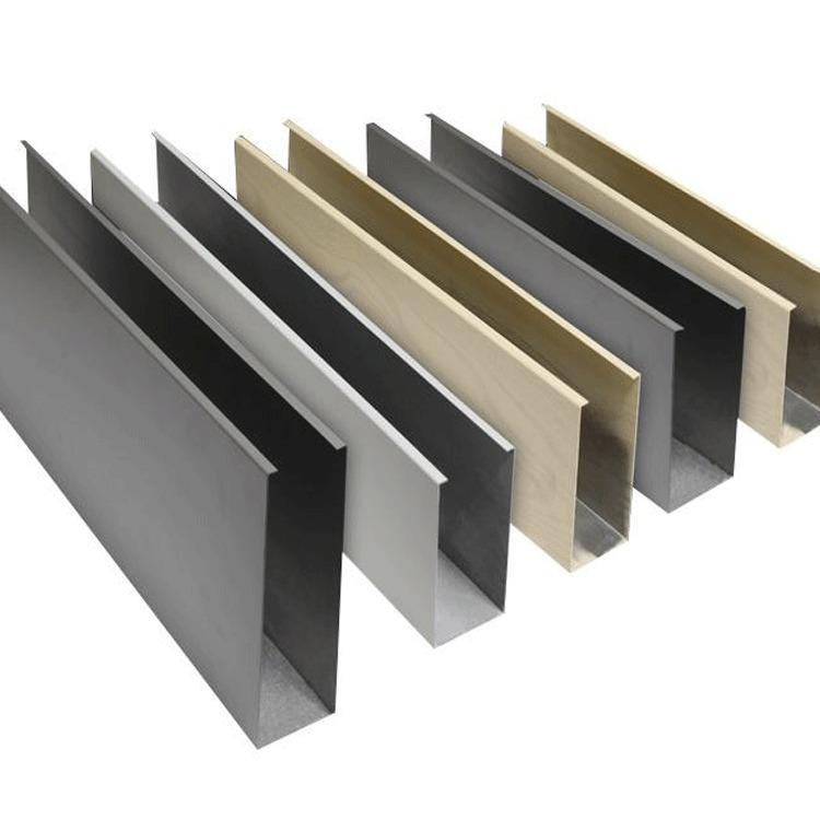 ouby/欧佰木纹铝方通U型铝方通铝方通是单独的，可随意安装和拆卸，无需特别工具，方便维护和保养