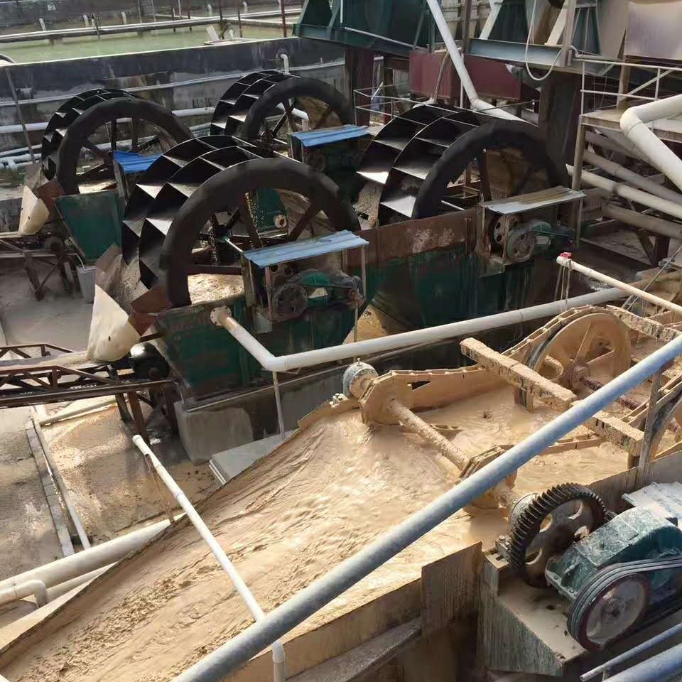 水洗砂设备轮式洗砂机设备 河沙厂专用轮斗洗砂机|沙石料分选除杂24h工作轮斗洗砂机