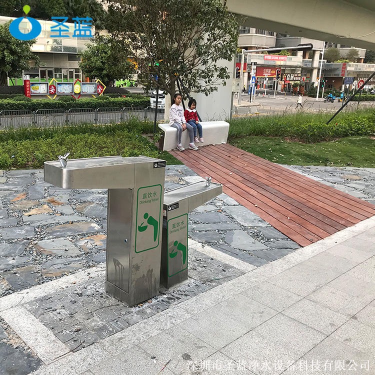 深圳龙华音乐广场户外直饮水台，专为大人小孩身高定制   免杯户外净水机定制