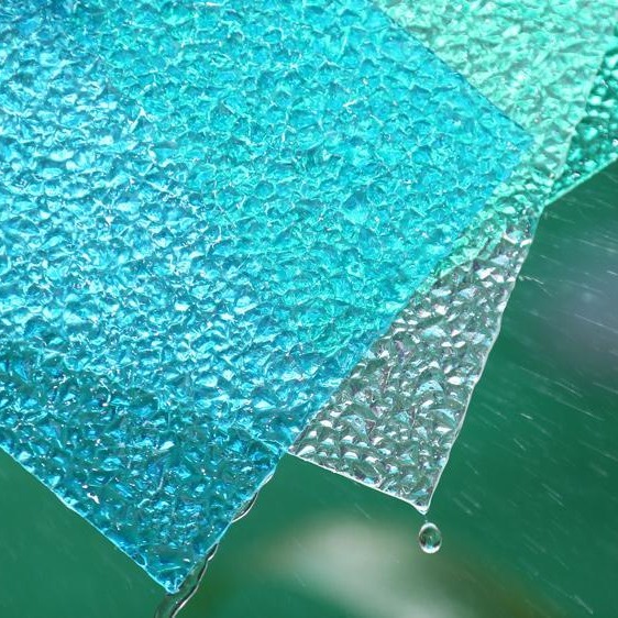 厂家直销 PC颗粒板 pc透明耐力板颗粒水滴纹板 3.5mm颗粒板 历创 质保十年图片
